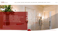 Desktop Screenshot of lysias-avocats.com