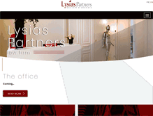 Tablet Screenshot of lysias-avocats.com